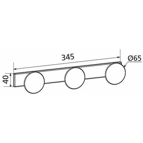 Delabie - Porte-vêtement En Inox 3 Têtes 2 Delabie - Porte-vêtement En Inox 3 Têtes – Image 2