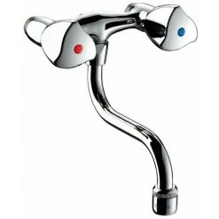 Delabie - Mélangeur D'évier MM1/2 Entraxe 110 Mm L.120 Laiton Chromé