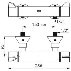 DELABIE Mitigeur De Douche Thermostatique Securitherm-Securitouch à Raccords Standards 6 DELABIE Mitigeur De Douche Thermostatique Securitherm-Securitouch à Raccords Standards -DELABIE Soldes 19920602 3