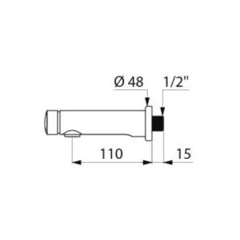 DELABIE Temposoft 2 Lavabo Mural L150mm 2 DELABIE Temposoft 2 Lavabo Mural L150mm – Image 2