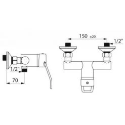 DELABIE Mitigeur De Douche Securitherm EP -DELABIE Soldes 19921063 3