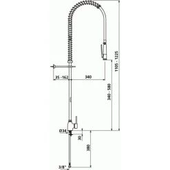 DELABIE Mitigeur De Cuisine Flexible Blanc Sans Bec Femelle 12x17 -DELABIE Soldes 19921077 3