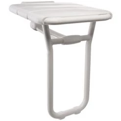 Siège De Douche Relevable En Aluminium époxy Blanc - Delabie