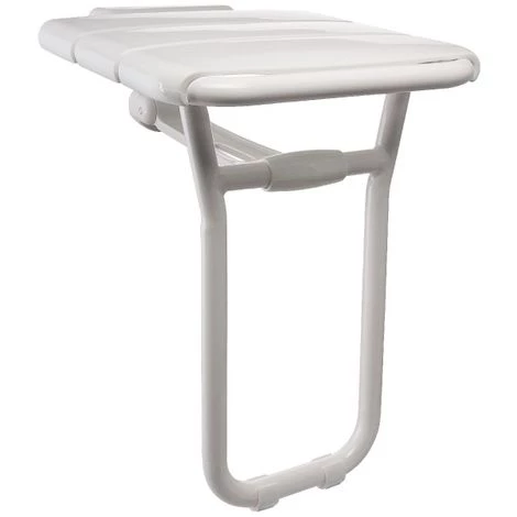 Siège De Douche Relevable En Aluminium époxy Blanc - Delabie 1 Siège De Douche Relevable En Aluminium époxy Blanc - Delabie