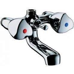 DELABIE Mélangeur Bain Douche Mural - Entraxe 110mm - M - 15x21 CHR