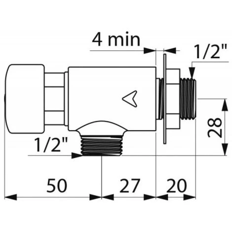 DELABIE Robinet Mural Brut équerre Pour Lave-mains Tempostop M1/2 Temporisé 7 Sec 3 DELABIE Robinet Mural Brut équerre Pour Lave-mains Tempostop M1/2 Temporisé 7 Sec – Image 3