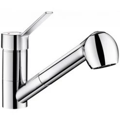 DELABIE Mitigeur évier Bec Orientable Douchette Extractible H.105 Manette Pleine