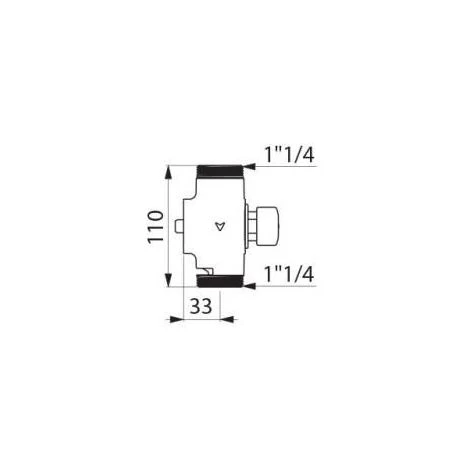 DELABIE Robinet Temporisé Tempochasse WC Mâle 33x42 760000 2 DELABIE Robinet Temporisé Tempochasse WC Mâle 33x42 760000 – Image 2