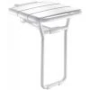 DELABIE Siège De Douche Relevable En Aluminium 407x360 Cm Blanc