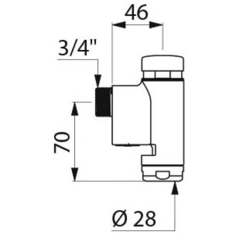DELABIE Robinet Tempoflux WC M3/4 Ø28 Temporisé 7 Sec + Robinet Darrêt 3 DELABIE Robinet Tempoflux WC M3/4 Ø28 Temporisé 7 Sec + Robinet Darrêt – Image 3