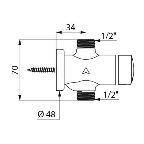 DELABIE Temposoft Robinet De Douche - 747800 2 DELABIE Temposoft Robinet De Douche - 747800 – Image 2