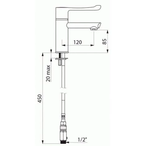 DELABIE Mitigeur Lavabo SECURITHERM Thermostatique Séquentiel H.85 L.120 2 DELABIE Mitigeur Lavabo SECURITHERM Thermostatique Séquentiel H.85 L.120 – Image 2