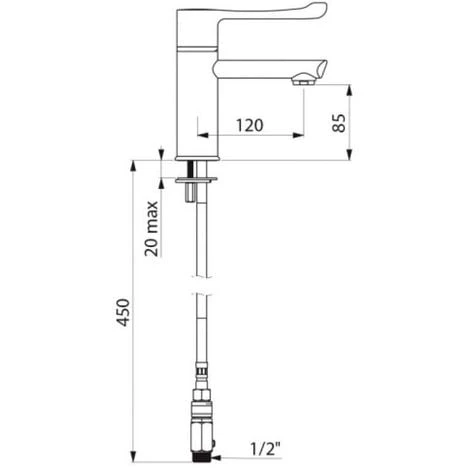 DELABIE Mitigeur Lavabo SECURITHERM Thermostatique Séquentiel H.85 L.120 3 DELABIE Mitigeur Lavabo SECURITHERM Thermostatique Séquentiel H.85 L.120 – Image 3