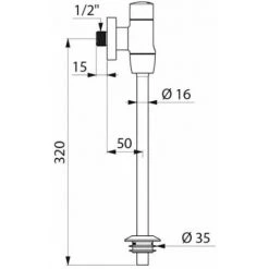 DELABIE Kit TEMPOFLUX Urinoir M1/2 Equerre + Rob. Arrêt -DELABIE Soldes 25739243 3