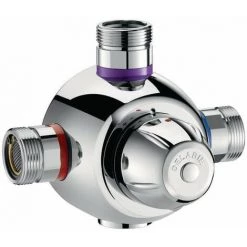 Mitigeur Thermostatique Collectif DELABIE Premix T3 Debit 90 Litres Par Minute Male 26 X 34 L 144 H 95 P23 : Ref. 731300 - Besoin D'Habitat