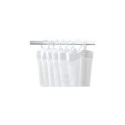 Rideau De Douche 1.20x2.00 M PVC Blanc DELABIE - 1382 - Blanc