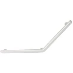 DELABIE Barre D'appui Coudée à 135°- 400 X 400mm | Blanc Mat