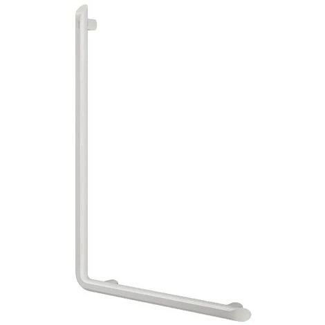 DELABIE Barre De Maintien En L - Blanc Mat | Blanc Mat - H.750mm 1 DELABIE Barre De Maintien En L - Blanc Mat | Blanc Mat - H.750mm