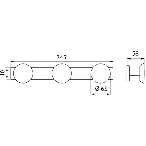 DELABIE PORTE VETEMENTS 3 TETES INOX 303D 2 DELABIE PORTE VETEMENTS 3 TETES INOX 303D – Image 2