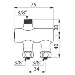 DELABIE PREMIX NANO Mitigeur Thermostatique 38 Corps Nickelé -DELABIE Soldes 38140791 3