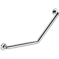 Barre A 135¡ 2 Points De Fixation Diametre 32 400x400 Mm Inox Poli Brillant Fixation Invisible DELABIE Ref : 5081P2