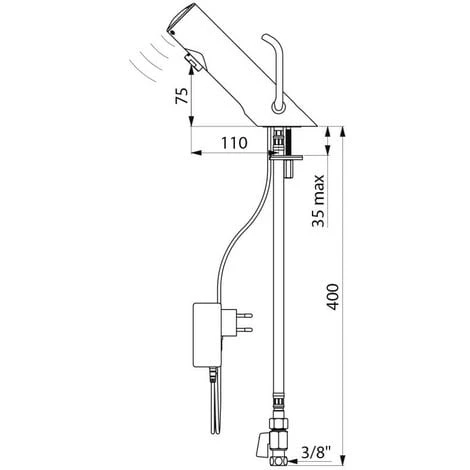 DELABIE Mitigeur électronique TEMPOMATIC MIX 4 3 DELABIE Mitigeur électronique TEMPOMATIC MIX 4 – Image 3