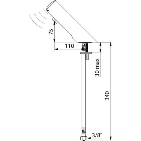 DELABIE Robinet électronique TEMPOMATIC 4 4 DELABIE Robinet électronique TEMPOMATIC 4 – Image 4