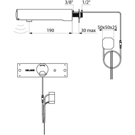 DELABIE Robinet électronique TEMPOMATIC 4 4 DELABIE Robinet électronique TEMPOMATIC 4 – Image 4