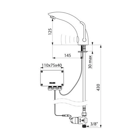 DELABIE Mitigeur électronique TEMPOMATIC MIX 2 2 DELABIE Mitigeur électronique TEMPOMATIC MIX 2 – Image 2
