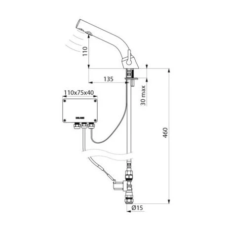 DELABIE Mitigeur électronique BINOPTIC MIX 2 DELABIE Mitigeur électronique BINOPTIC MIX – Image 2