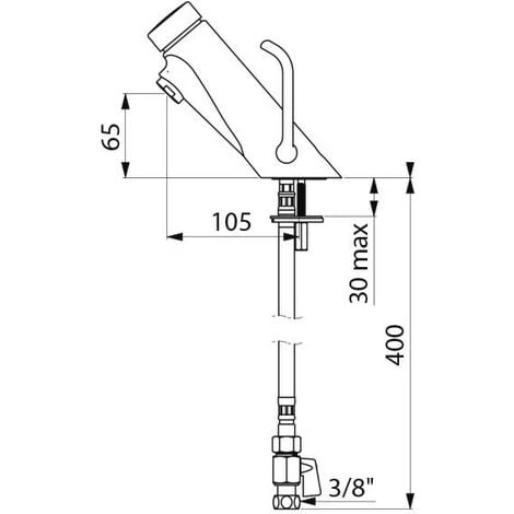 DELABIE Mitigeur Temporisé TEMPOSOFT MIX 2 DELABIE Mitigeur Temporisé TEMPOSOFT MIX – Image 2