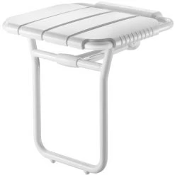 DELABIE Siège De Douche Alu Relevable Large Avec Pied 430x465x480
